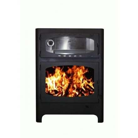 Печь-камин Бавария Эко с духовкой и плитой фото в Пинске