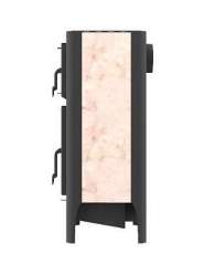 Печь-камин со стеклом Бавария Эко с духовкой и плитой фото в Пинске