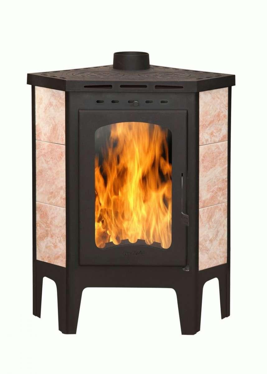 Печь-камин Бавария угловая с плитой купить в Пинске