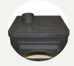 Чугунный камин Бавария Оптима Чугун с плитой фото в Пинске