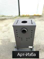 Недорогой камин со стеклом Бавария Оптима с плитой фото в Пинске