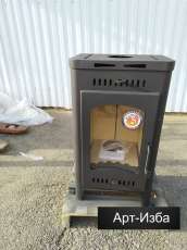 Недорогой камин со стеклом Бавария Оптима с плитой фото в Пинске