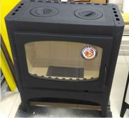 Недорогой камин Бавария Эко с плитой 2 конфорки фото в Пинске