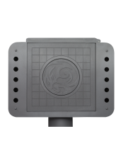 Стальной камин БАВАРИЯ ЭКО с плитой одна конфорка фото в Пинске