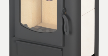 Стальной камин БАВАРИЯ ЭКО с плитой одна конфорка фото схема в Пинске