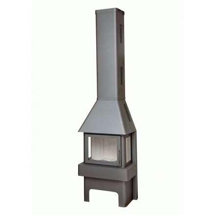 Печь-камин Бавария три стекла графит Амазонка бай фото в Пинске