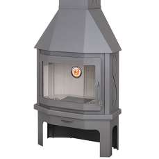 Камин Мюнхен пристенно-угловой графит купить в Пинске