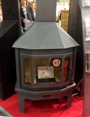 Новый камин Мюнхен угловой графит фото в живую в Пинске