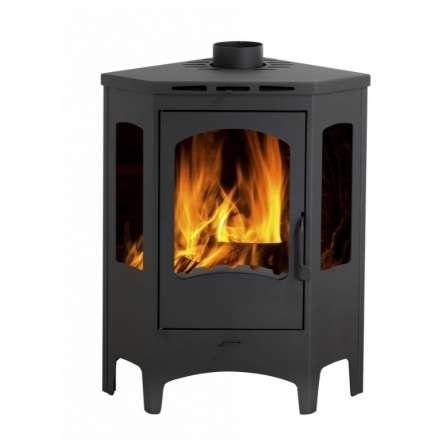 Печь-камин Бавария панорама угловая Амазонка бай фото в Пинске