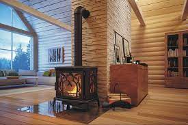 Печь-камин чугунный FireWay Demetra в интерьере Амазонка бай фото в Пинске