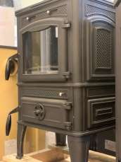 Печь-камин FireWay Dacha патина бронза в интерьере Амазонка бай фото в Пинске