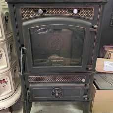 Печь-камин FireWay Dacha патина бронза в интерьере Амазонка бай фото в Пинске