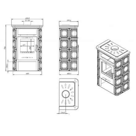 Купить Печь-камин NORDflam Coria в Пинске Амазонка бай фото в Пинске