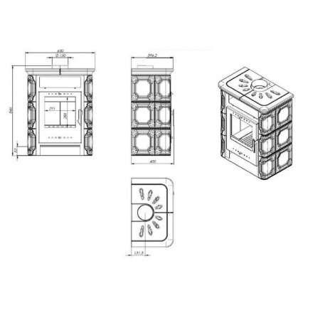 Купить Печь-камин NORDflam Sentra в Пинске Амазонка бай фото в Пинске