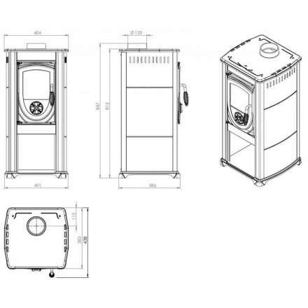 Купить Печь-камин NORDflam Fokus в Пинске Амазонка бай фото в Пинске