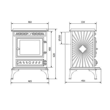Купить Печь-камин Kawmet P3 (7.4 кВт) EKO в интерьере чугунный в Пинске фото в Пинске