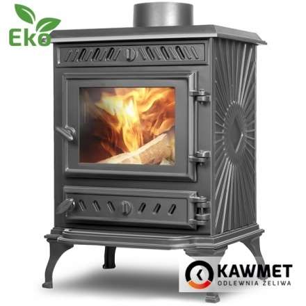 Купить Печь-камин Kawmet P3 (7.4 кВт) EKO в интерьере чугунный в Пинске фото в Пинске