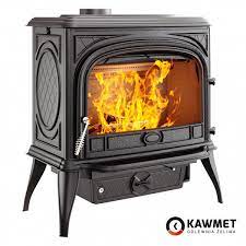 Купить Печь-камин KAWMET Premium SPHINX S6 (13,9 kW) в интерьере чугунный в Пинске фото в Пинске