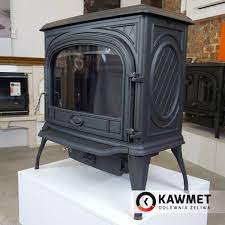 Купить Печь-камин KAWMET Premium SPHINX S6 (13,9 kW) в интерьере чугунный в Пинске фото в Пинске