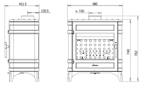 Печь-камин чугунный Invicta Siam в интерьере Амазонка бай фото в Пинске