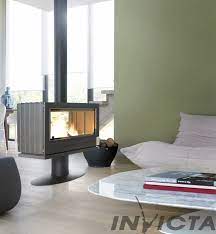 Купить Печь-камин Invicta Nelson в интерьере чугунная в Пинске в Пинске