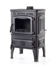 Печь-камин FireWay Dacha с варочной поверхностью чёрный Амазонка бай фото в Пинске