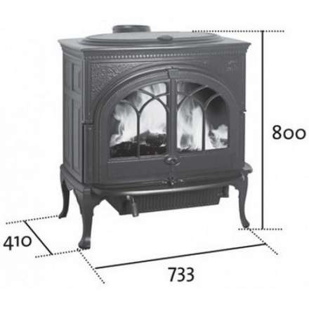 Чугунная печь камин Jotul F600 в Пинске