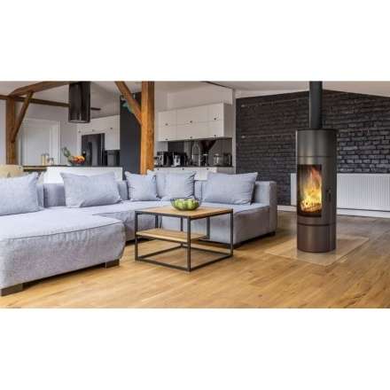 Купить Печь-камин Kratki Antares стальной в интерьере в Пинске Амазонка бай фото в Пинске