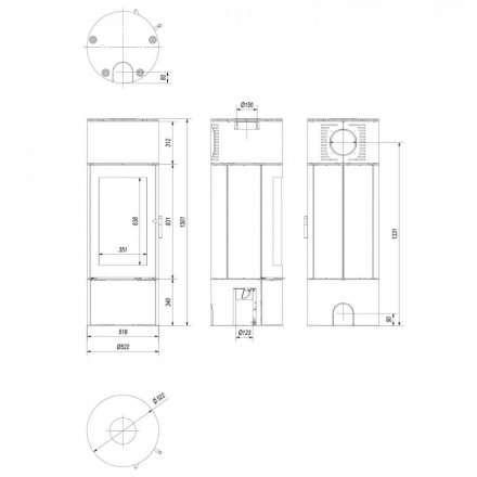 Купить Печь-камин Kratki Antares стальной в интерьере в Пинске Амазонка бай фото в Пинске