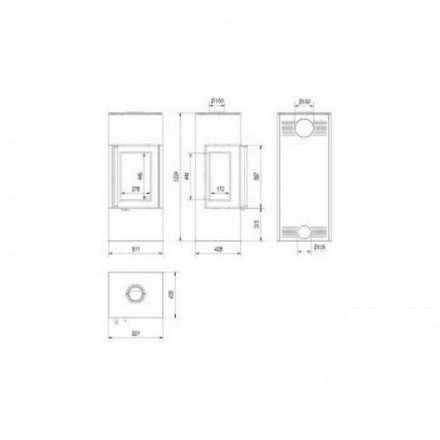 Купить Печь-камин Kratki THOR 8 View в Пинске Амазонка бай фото в Пинске