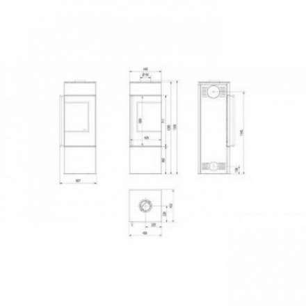 Купить Печь-камин Kratki THOR 8 в Пинске Амазонка бай фото в Пинске