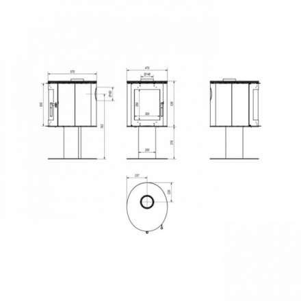 Купить Печь-камин Kratki Koza/Orbit в Пинске Амазонка бай фото в Пинске