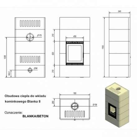 Купить Кафельную печь Kratki BLANKA/KAFEL/K амазонка бай фото в Пинске