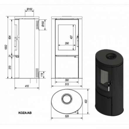 Купить Печь-камин Kratki Koza/AB в Пинске Амазонка бай фото в Пинске