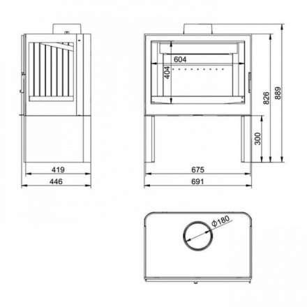 Купить Печь-камин KFD STO M 14 в интерьере чугунная в Пинске в Пинске