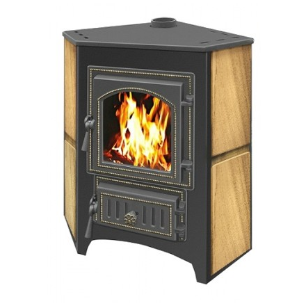 Печь-камин Везувий ПК-01 (220) угловой песчаник 9 кВт Амазонка бай фото в Пинске