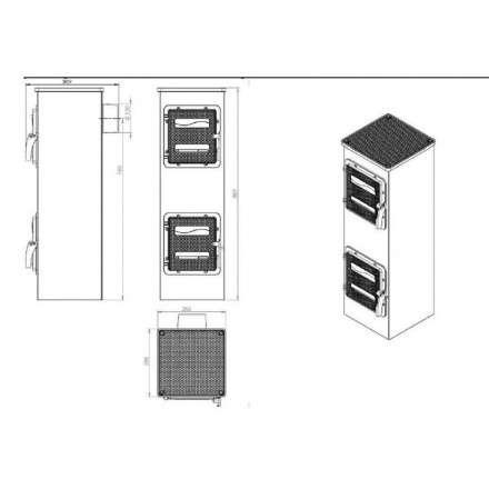 Купить отопительную печь Nordflam Genua в Пинске