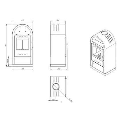  Купить Печь-камин NORDflam Teramo в Пинске Амазонка бай фото в Пинске