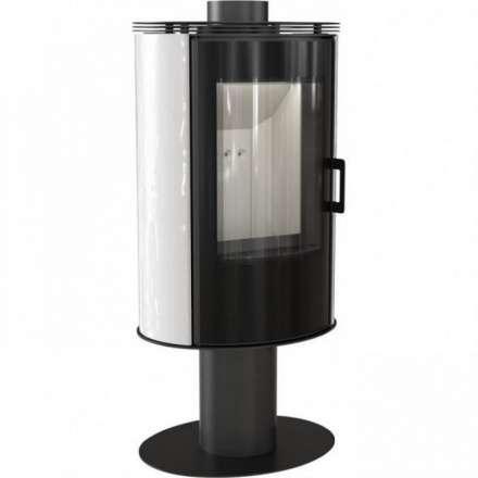 Печь-камин Kratki Koza/AB/S/NO/GLASS/Kafel/Bialy Амазонка бай фото в Пинске