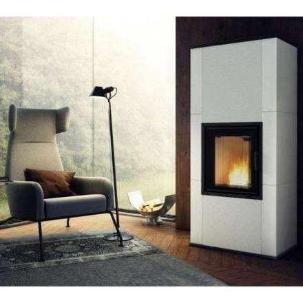 Купить кафельный печь камин Kratki NADIA KAFEL B RYFEL в интерьере Амазонка бай фото в Пинске