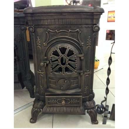 Печка чугунная Амбра в интерьере Амазонка бай фото в Пинске