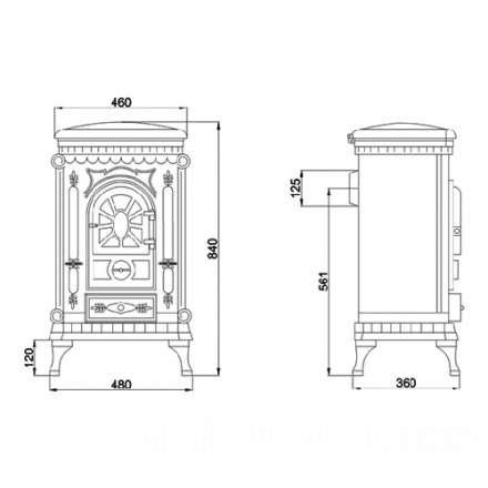 Печь-камин Ambra Eurokom Амбра Амазонка бай фото в Пинске