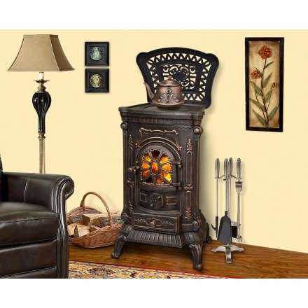 Печь-камин Ambra Eurokom Амбра Амазонка бай фото в Пинске