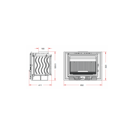 Каминная топка Invicta 700 ECO 14kW в Пинске