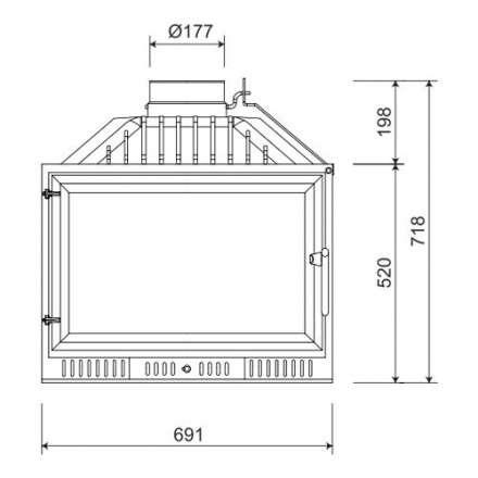 Каминная топка NORDflam Atina в Пинске