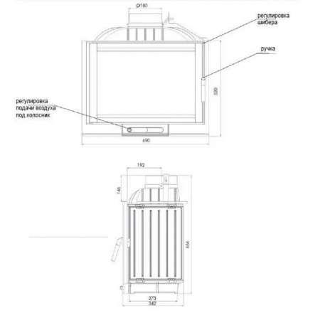 Каминная топка NORDflam Capri в Пинске