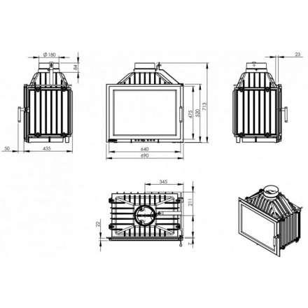 Каминная топка NORDflam Torn в Пинске