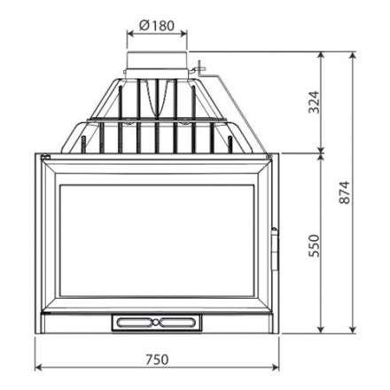Каминная топка NORDflam Remus в Пинске