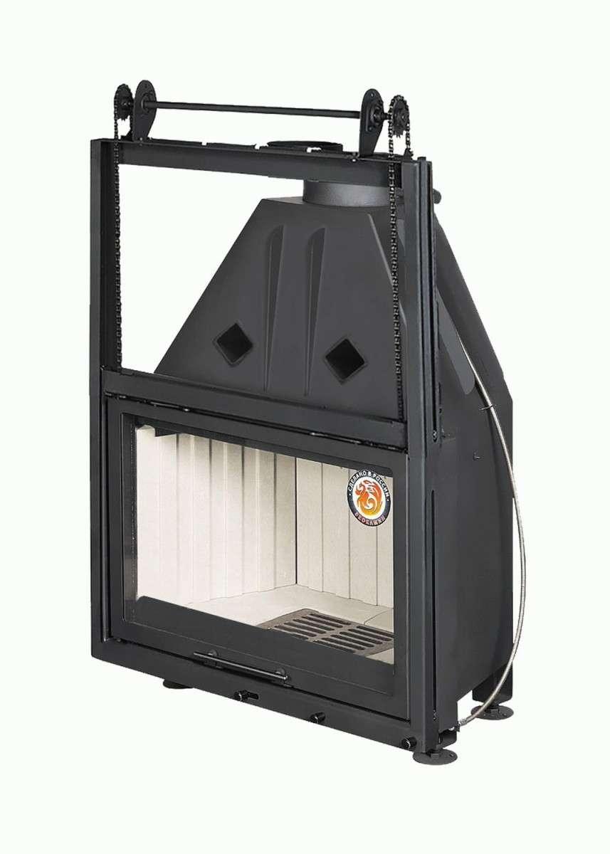 Каминная топка Экокамин Альфа 800 К с контргрузом купить в Пинске