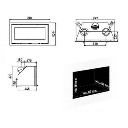 Каминная топка Lotus H470 W Magic в Пинске